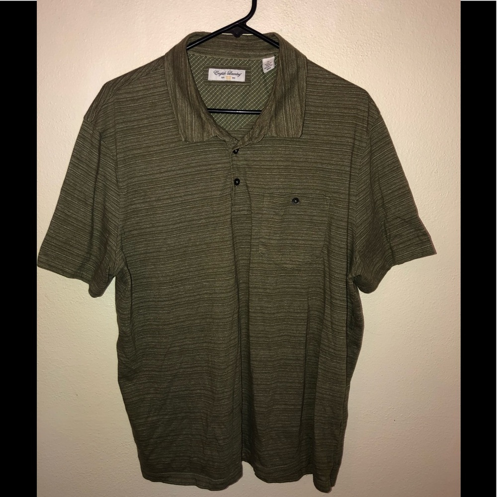 English Laundry Polo w/Pocket (green) XL